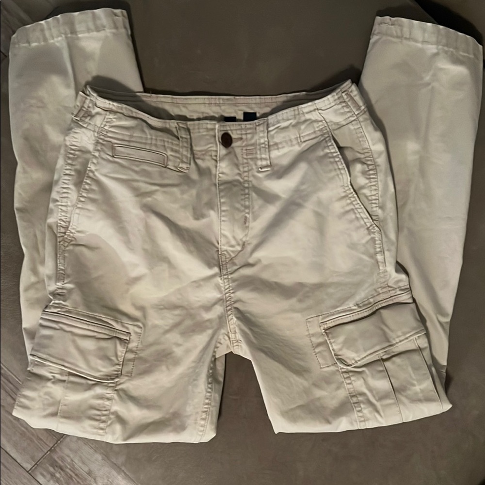 American Eagle Men's Cream Cargo Pants